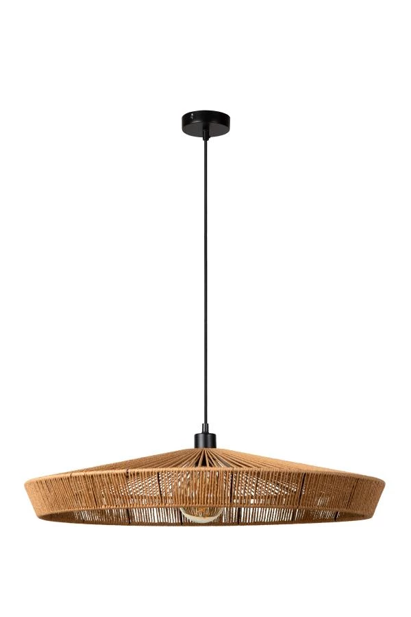 Lucide YUNKAI - Hanglamp - Ø 70 cm - 1xE27 - Naturel - uitgezet